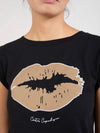 Tee With Velvet Kiss Print T-Paita