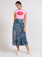 Tee With Velvet Kiss Print T-Paita