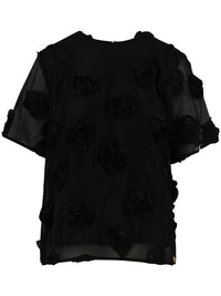 Top with roses