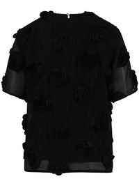 Top with roses