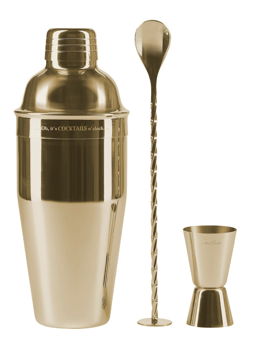 Cozy Living Cocktail Set 3 Pcs Gold