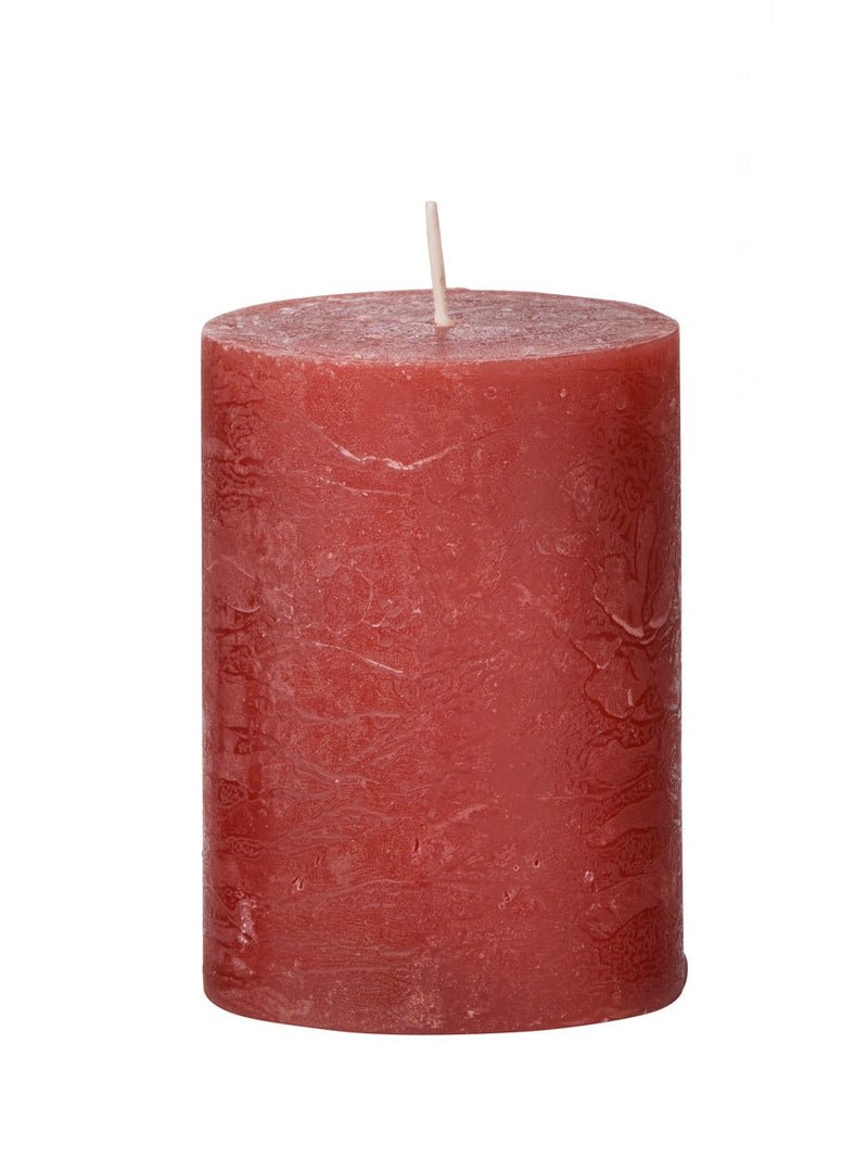Cozy Living Rustic Candle Winter Red