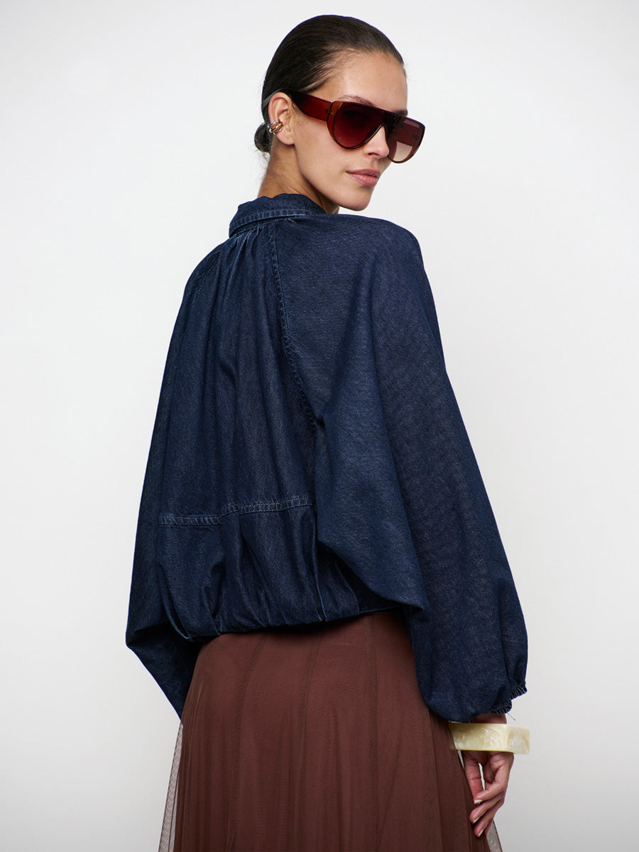 CASSI balloony denim jacket
