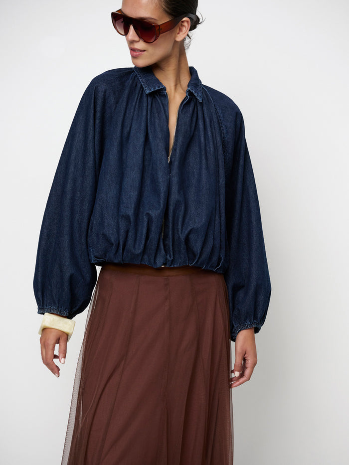 CASSI balloony denim jacket