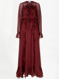 Dante 6 Elivia Röyhelömekko Viininpunainen