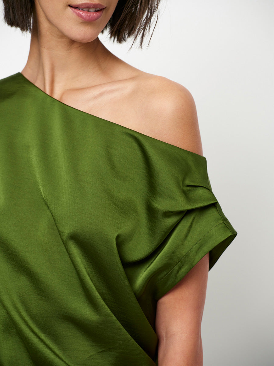 Dante 6 Epic Off Shoulder Satiinimekko Vihreä