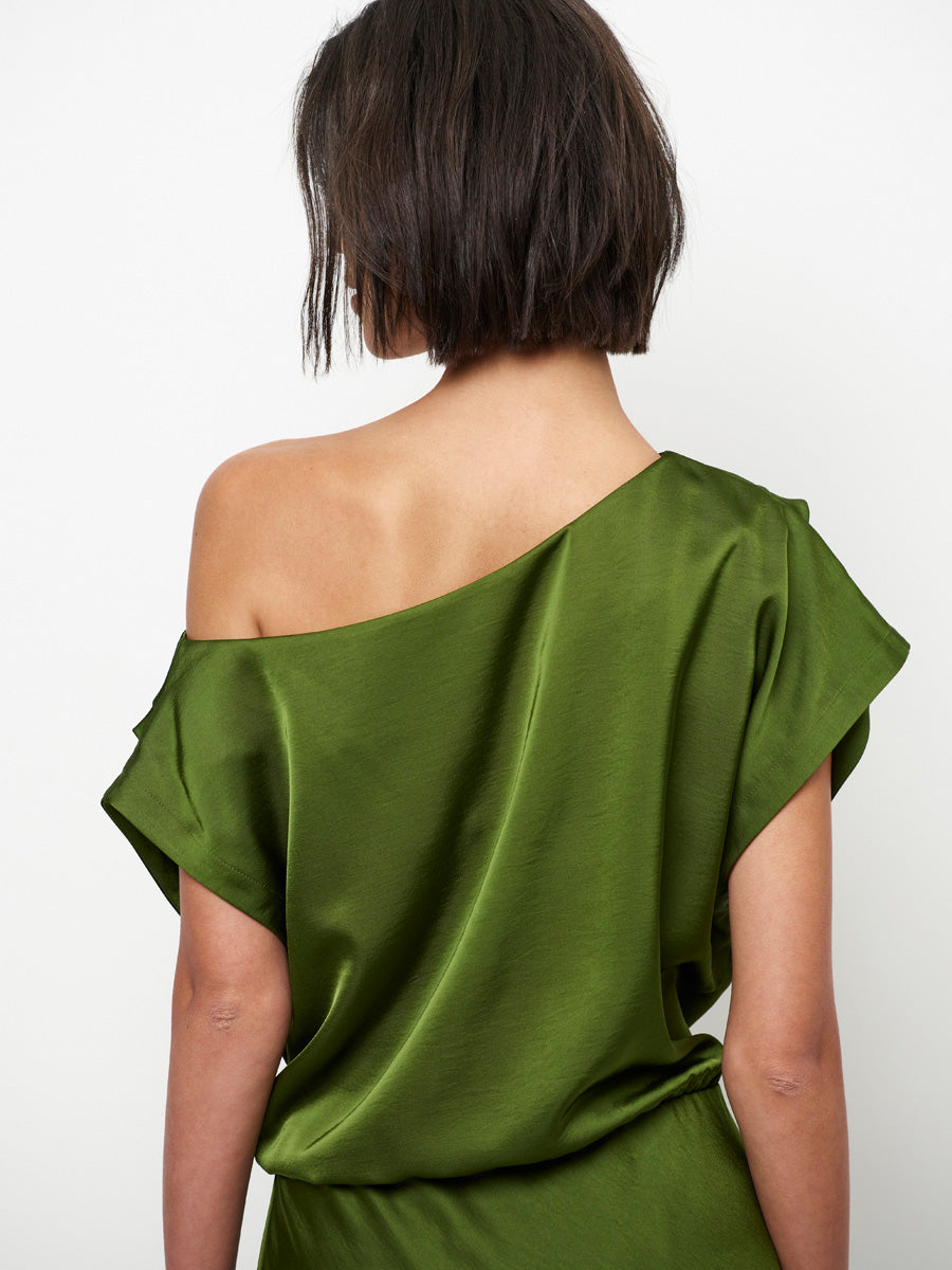 Dante 6 Epic Off Shoulder Satiinimekko Vihreä