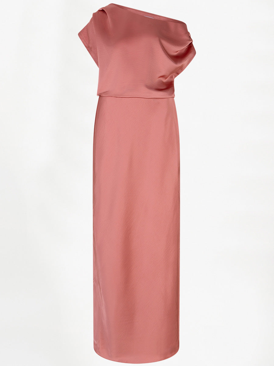 Dante 6 Epic One Shoulder Satiinimekko Vaaleanpunainen
