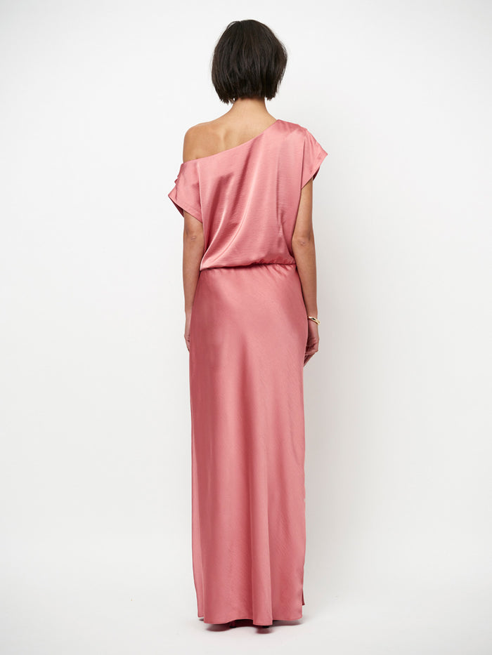 Dante 6 Epic One Shoulder Satiinimekko Vaaleanpunainen