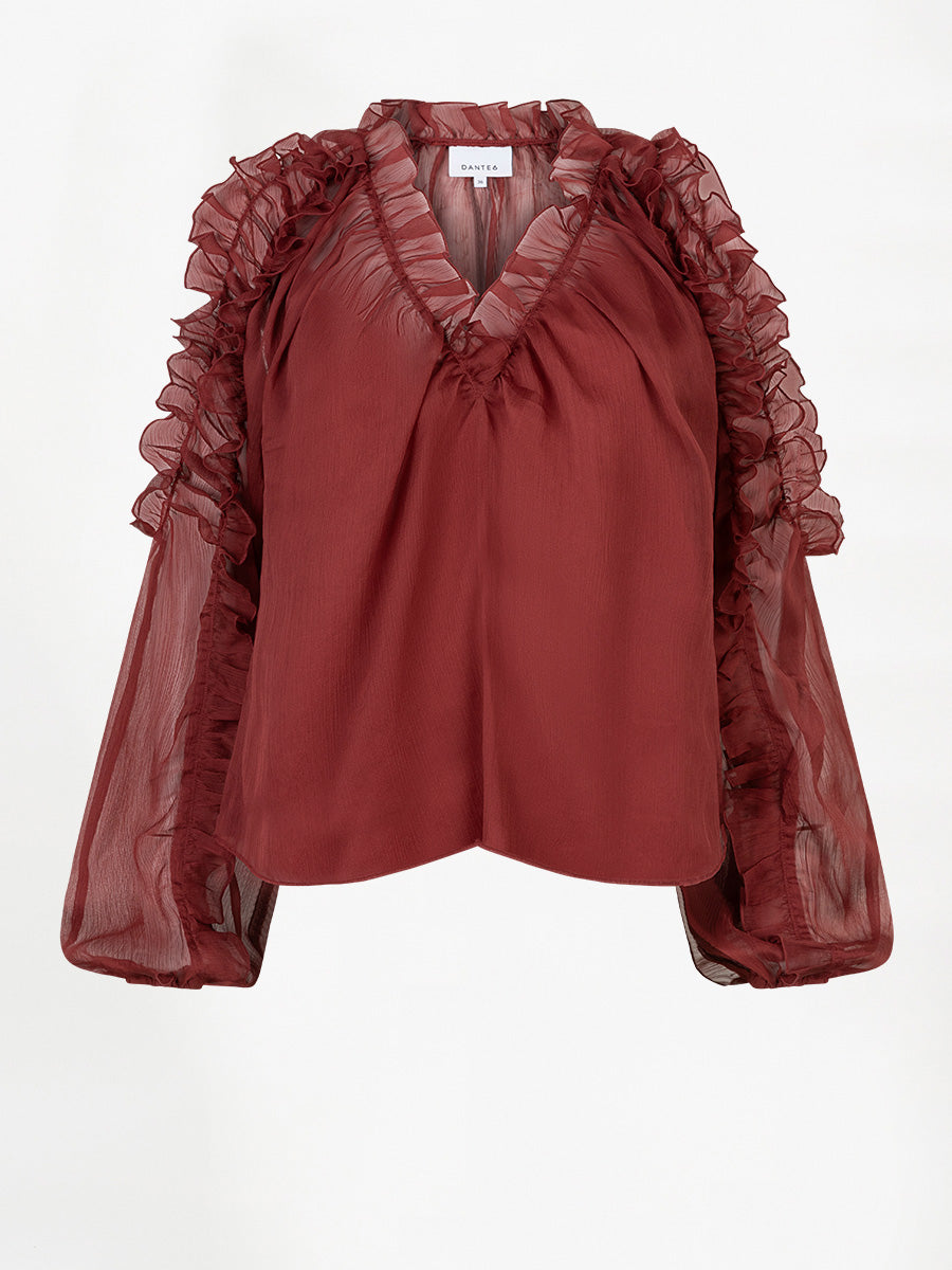 Dante 6 Harmony Röyhelöpusero Viininpunainen