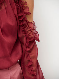 Dante 6 Harmony Röyhelöpusero Viininpunainen