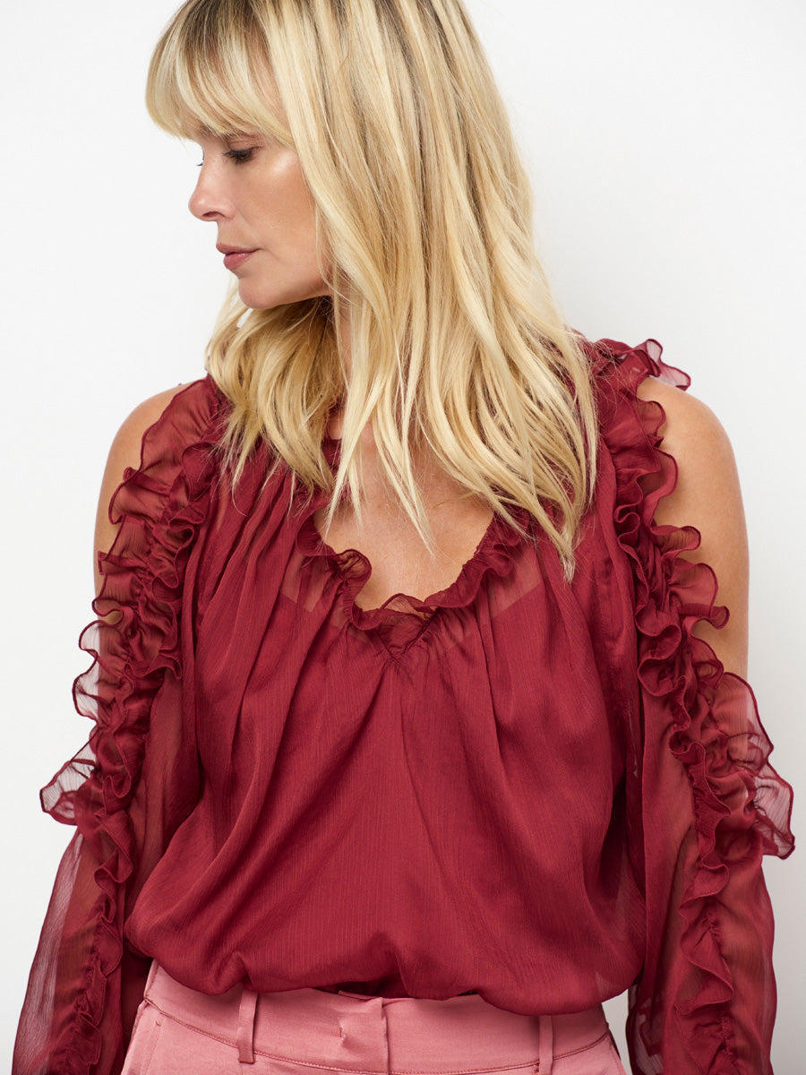 Dante 6 Harmony Röyhelöpusero Viininpunainen