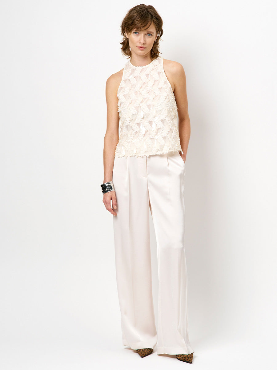 Dante 6 Jules Satiinihousut Valkoinen