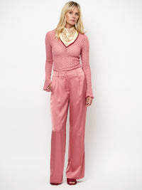 Dante 6 Jules Satiinihousut Vaaleanpunainen