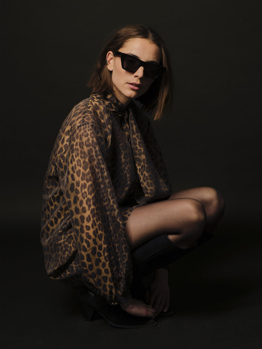 Dante 6 Leigh Leopardikuosillinen Mekko