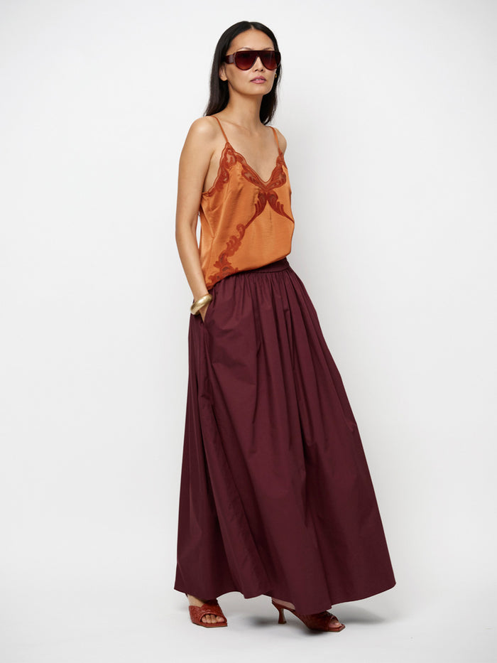 Dante 6 Gisole Pitkä Puuvillahame Ruskea