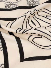 Dante 6 Monogram Kuviollinen Huivi Musta/valkoinen