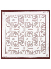 Monogram printed scarf