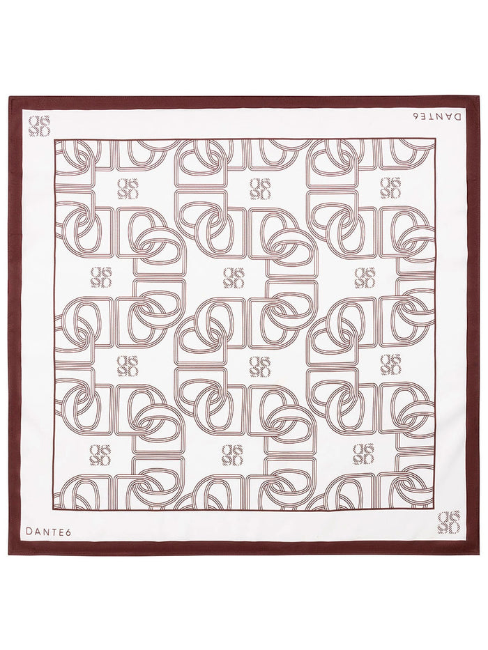 Monogram printed scarf