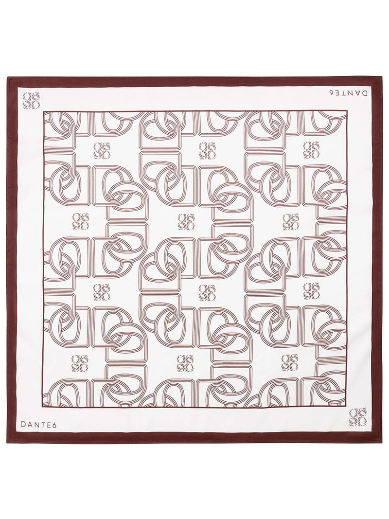 Monogram printed scarf
