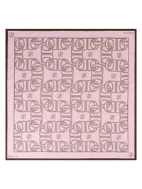 Dante 6 Monogram Satiinihuivi Vaaleanpunainen