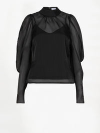 OCEAN puffy sleeve top