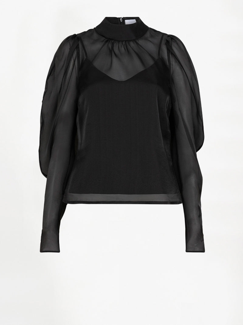 OCEAN puffy sleeve top