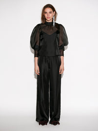 OCEAN puffy sleeve top