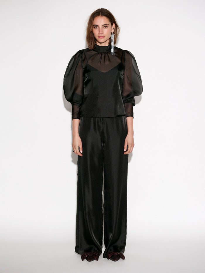 OCEAN puffy sleeve top