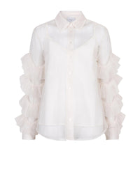PIERS tulle ruffled shirt