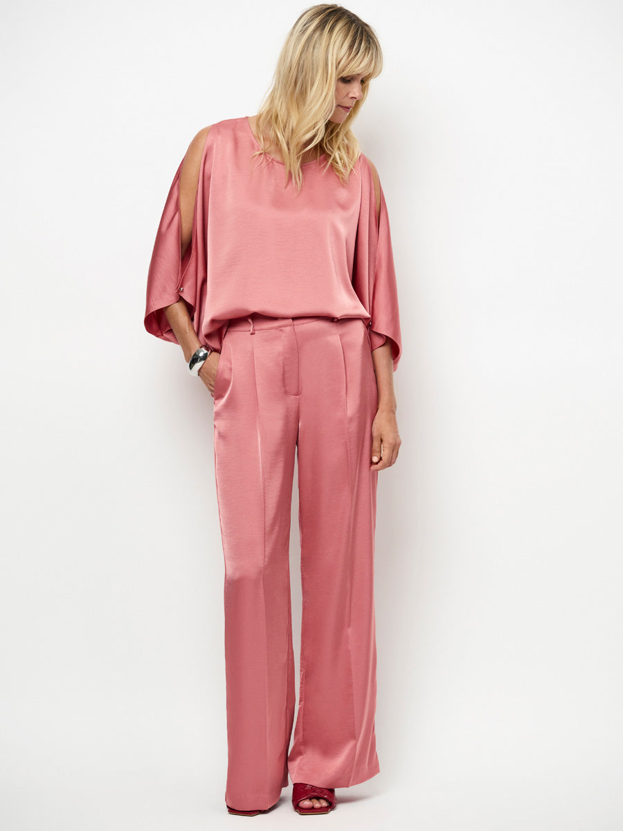 Dante 6 Jules Satiinihousut Vaaleanpunainen