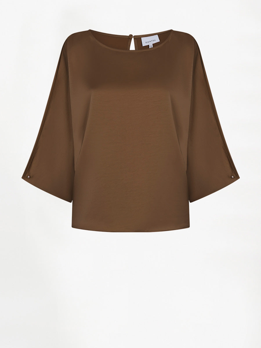 Dante 6 Risette Satiinipusero Ruskea