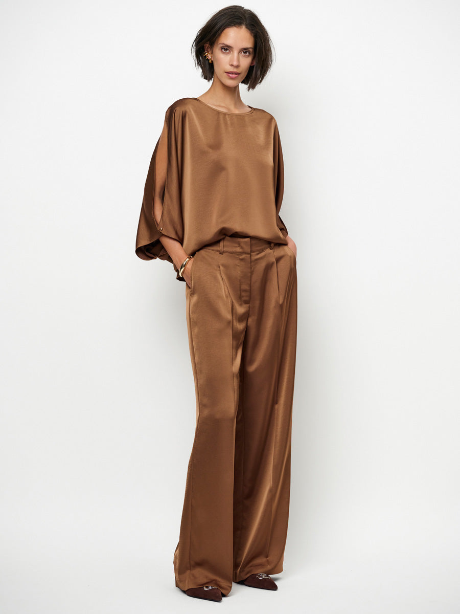 Dante 6 Risette Satiinipusero Ruskea