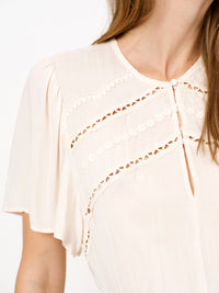 GEROUX boho mini dress