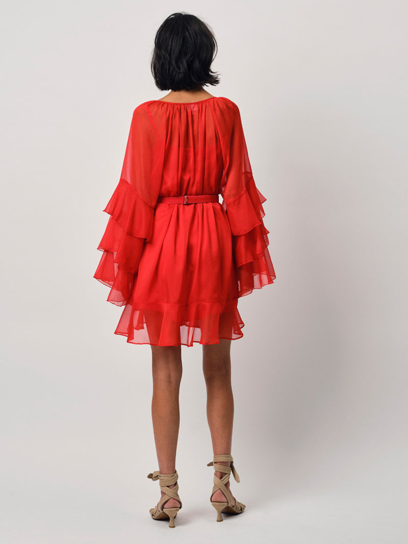 Dante 6 Solstice Boho Lyhyt Mekko Punainen