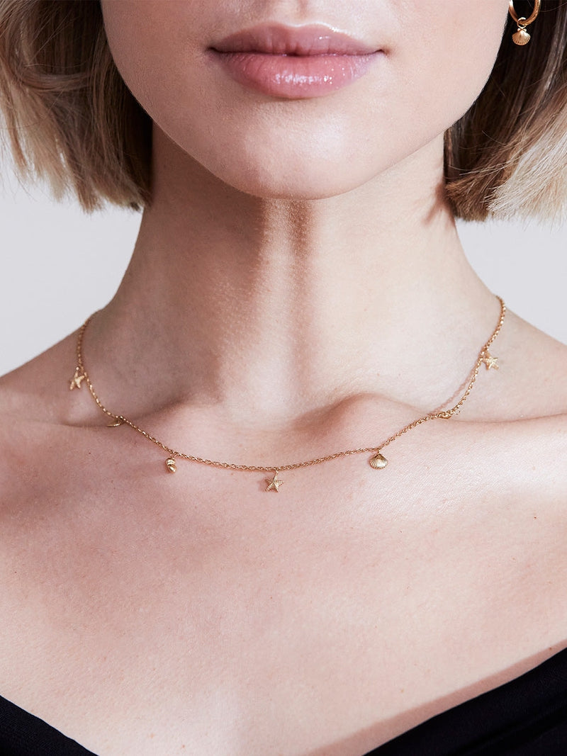Edblad Beachcomber Necklace Multi Gold