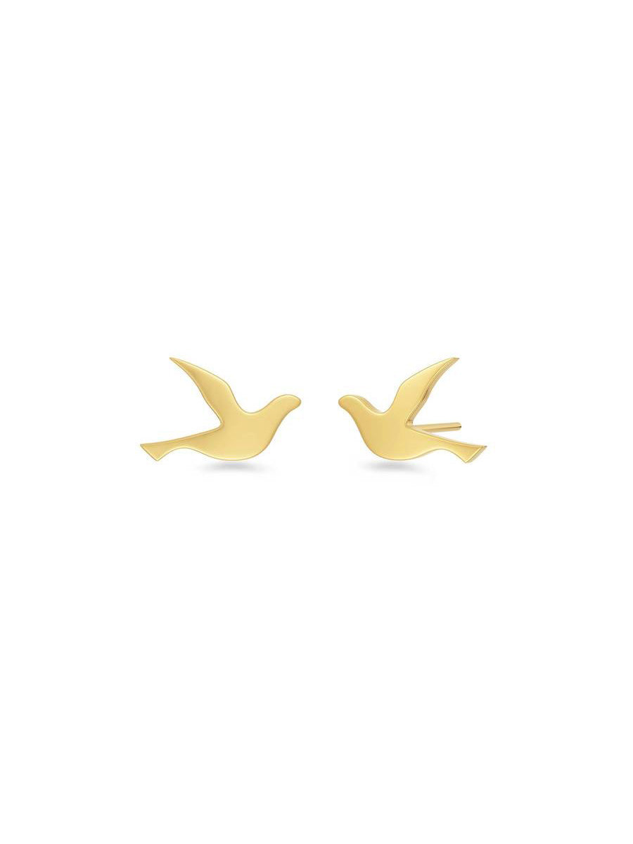 Edblad Dove Studs Kyyhkynen Korvanapit Kulta