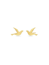 Edblad Dove Studs Kyyhkynen Korvanapit Kulta
