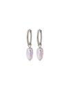 Lucy Hoops Pink Steel
