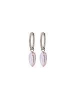 Lucy Hoops Pink Steel