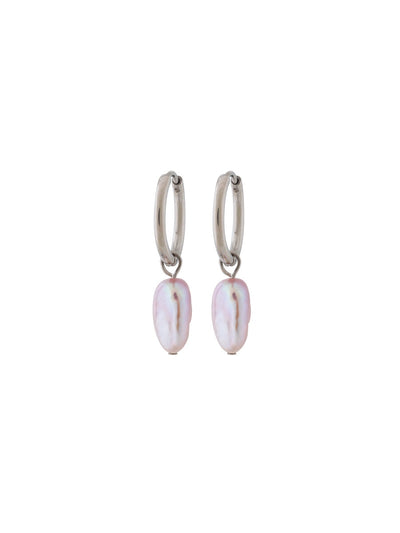 Lucy Hoops Pink Steel