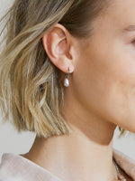Lucy Hoops Pink Steel