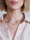 Lucy Necklace Multi Pink Steel