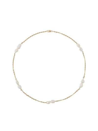 Lucy Necklace Multi White Gold