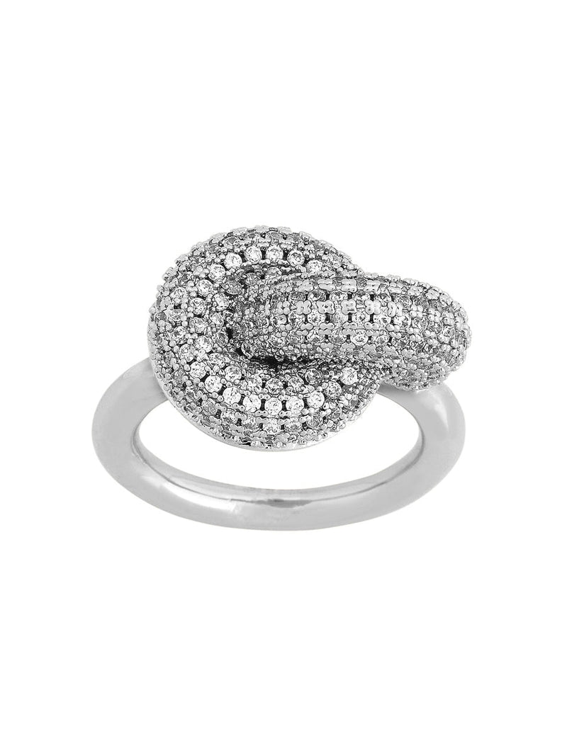 Edblad Redondo Sparkle Ring Rhodium