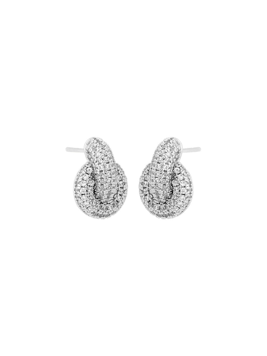 Edblad Redondo Sparkle Studs S Rhodium