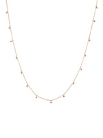 Edblad Summer Beads Chain Necklace Pink Gold