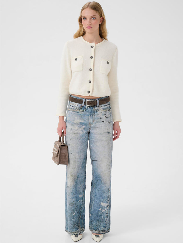 Gestuz GZcurie neuletakki luonnonvalkoinen