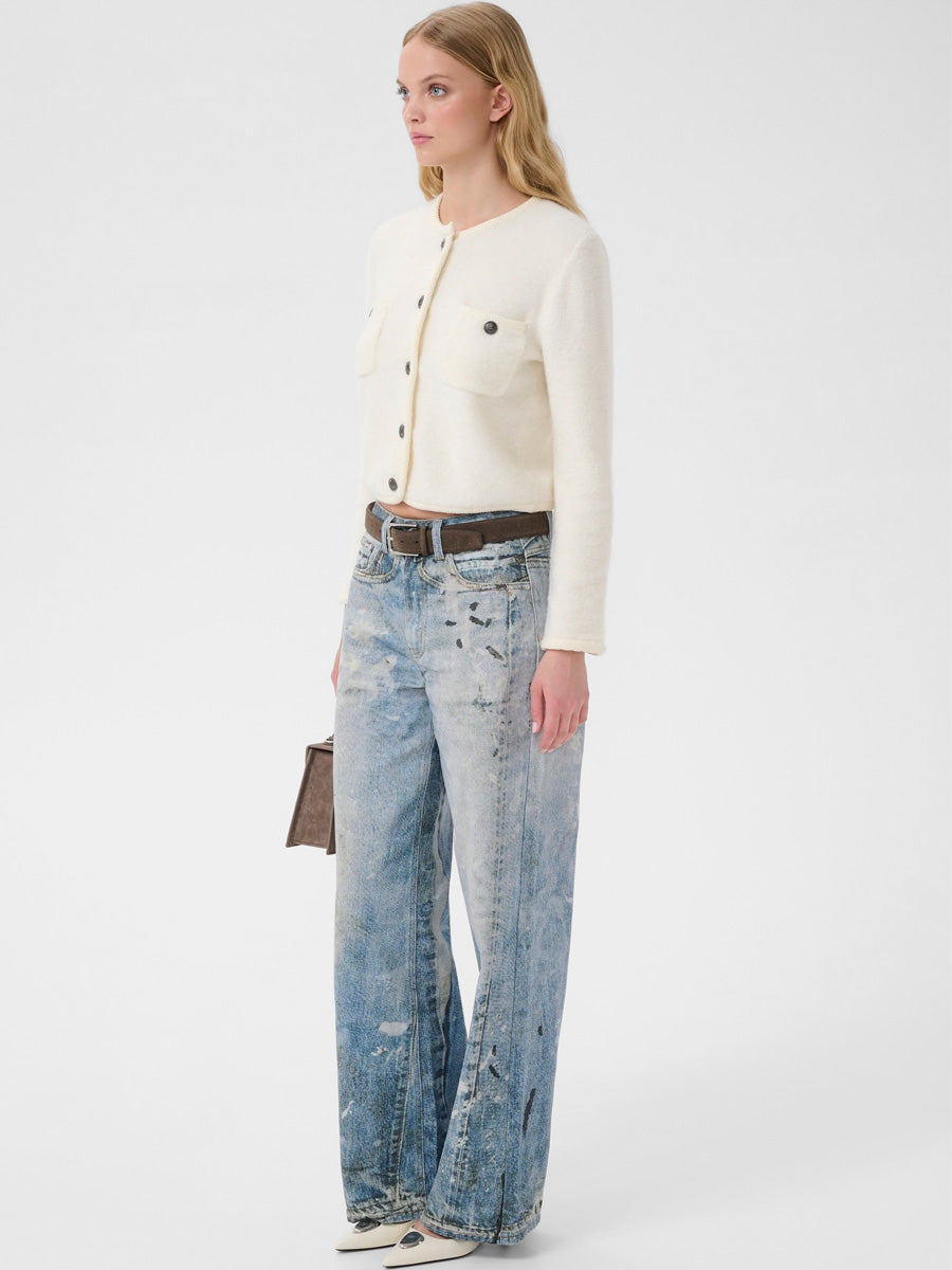 Gestuz GZcurie neuletakki luonnonvalkoinen