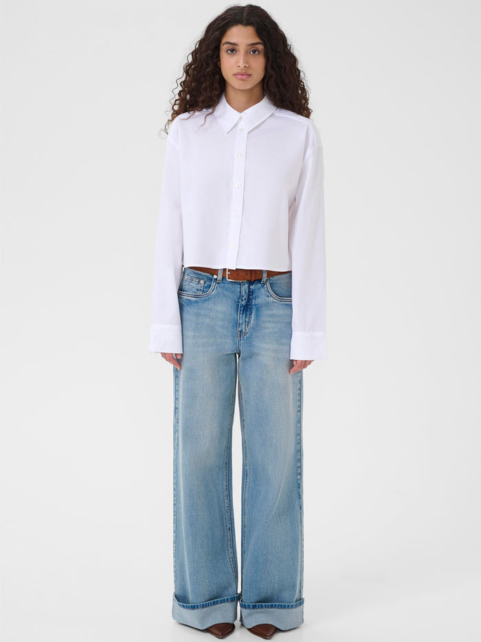 Gestuz GZyork cropattu paita valkoinen